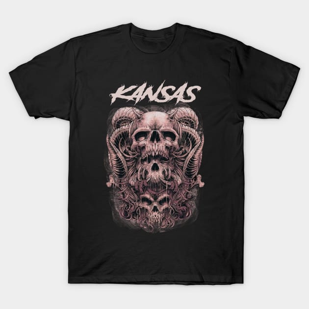 KANSAS BAND T-Shirt by batubara.studio